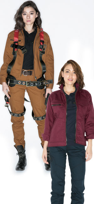 綿の弱点をカバーした究極素材。TS DESIGNのかっこいい男女兼用作業服。