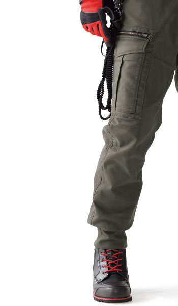 秋冬用]現場服ストレッチリブ付きカーゴパンツ(02-2176) | 株式会社ジーベック | ワークユニフォーム