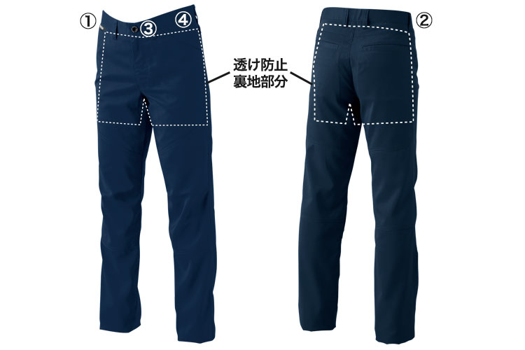 TS DESIGNのおしゃれな制電作業着の商品詳細