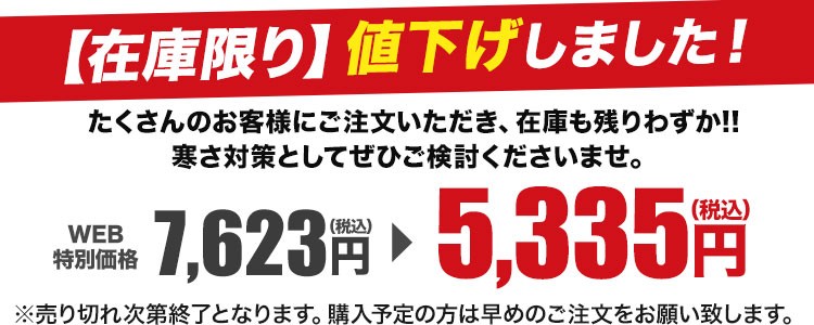値下げしました