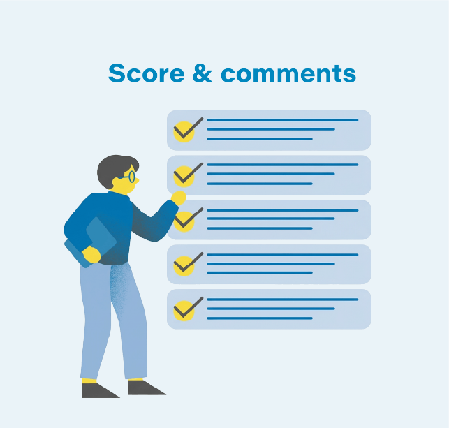 score & comments