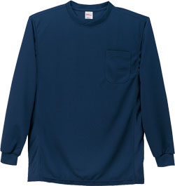 NEWモデル 春夏用]吸汗速乾長袖Tシャツ[胸ポケット有り](01-47674) | 株式 トップス