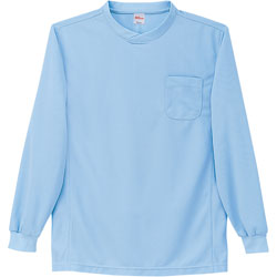 春夏用]吸汗速乾長袖Tシャツ[胸ポケット有り](01-47674) | 株式