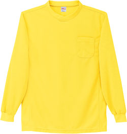 春夏用]吸汗速乾長袖Tシャツ[胸ポケット有り](01-47674) | 株式