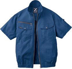 フォクシーコバルトブルー 半袖♡さわやかブルー 春夏用]Z-DRAGON空調服® 半袖ブルゾン[男女兼用](01-74090