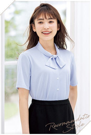 事務服半袖ブラウス(34-RB4566)